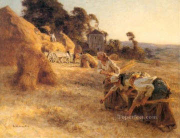 Haymakers rural scenes peasant Leon Augustin Lhermitte Oil Paintings